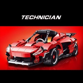 XYB Technic Super Voiture de Sport, Technic Voiture course pour Pull Back, 648+ Pièces MOC Voiture de Sport Jeu de Constructi