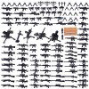 Onenineten 571 Pièces Armes pour LEGO Minifigurines, Accessoires Militaires Ensemble Armes Moderne SWAT Police Soldat Armes J