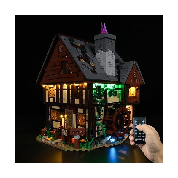 Kyglaring Kit déclairage LED pour Lego-21341 Ideas Disney Hocus La Maison des sœurs Sanderson - Conçu pour la Maquette Lego 