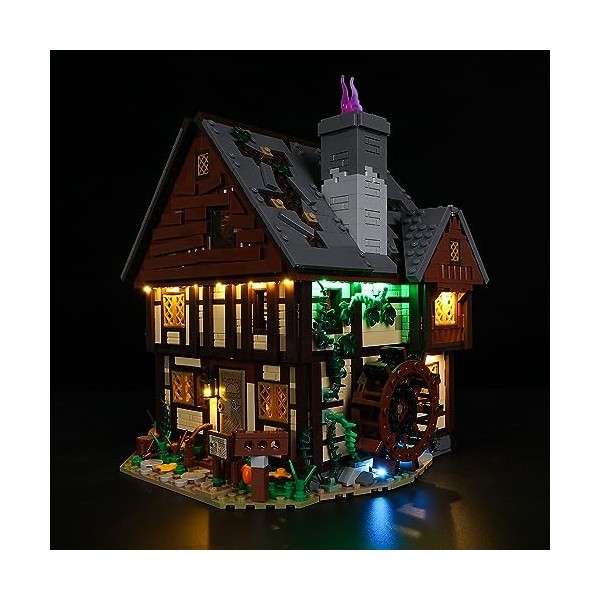 Kyglaring Kit déclairage LED pour Lego-21341 Ideas Disney Hocus La Maison des sœurs Sanderson - Conçu pour la Maquette Lego 