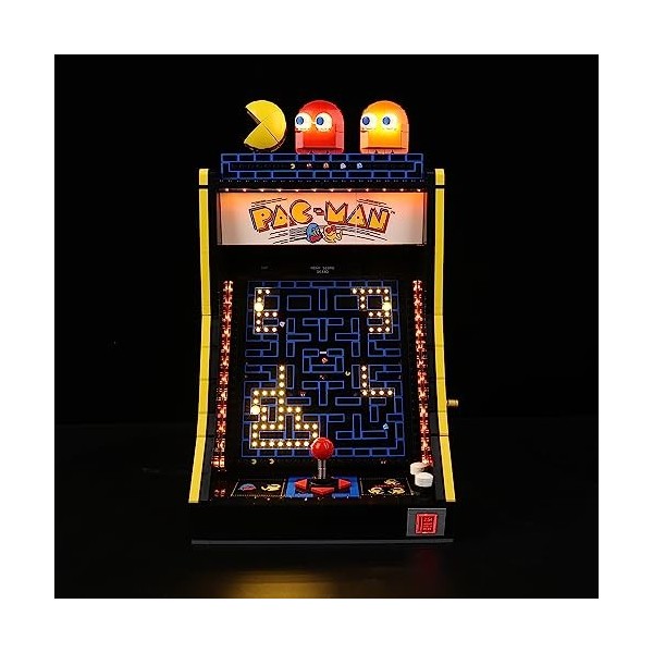 Kyglaring Kit déclairage LED pour Lego-10323 Icons PAC-Man Arcade Building Kits - Conçu pour Lego Building Blocks Model - No