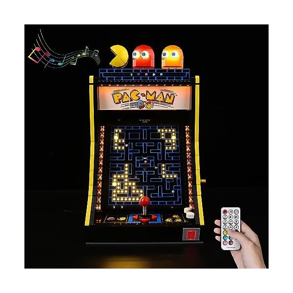 Kyglaring Kit déclairage LED pour Lego-10323 Icons PAC-Man Arcade Building Kits - Conçu pour Lego Building Blocks Model - No