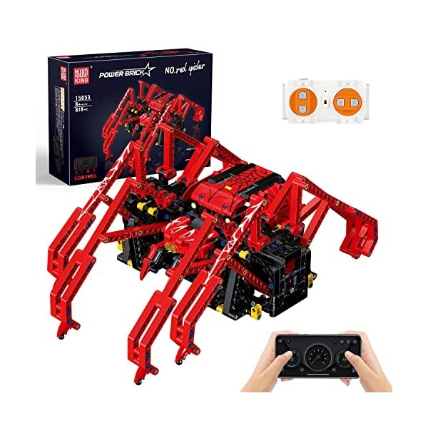 Mould King 15053 Technic Télécommande Araignée Blocs De Construction Jouet Stem Araignée Robot Pince Blocs De Construction Mo