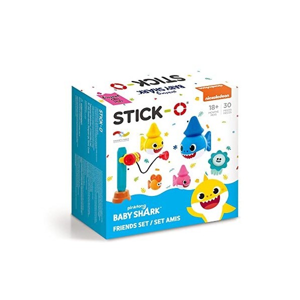 Stick-O Blocs de Construction magnétiques pour Enfants à partir de 1 an  Jouets éducatifs avec Aimant Ensemble damis bébé Req