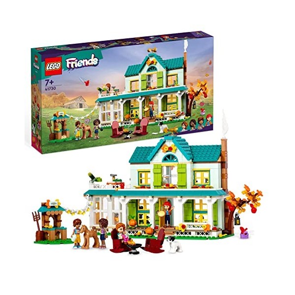 LEGO Friends 41730 La Maison d’Autumn: Jouet de Poupées avec Accessoires, Animaux & Mini-Poupée Mia, pour Filles et Garçons D