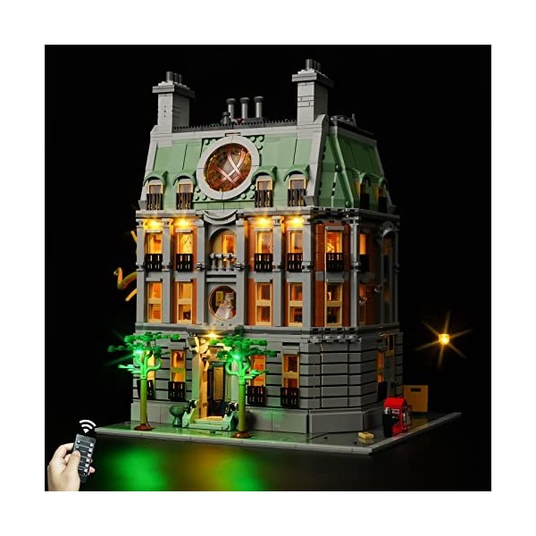 cooldac Kit déclairage pour Lego 76218 Marvel Sanctum Sanctorum Building Kit déclairage LED compatible avec version télécom