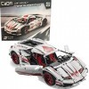 Supercar Italienne à l’échelle 1/10, Blanche, 10 cylindres, 1 696 pièces Moteurs Non Inclus, Compatible avec Lego Technic , 