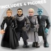 Mega Construx Game of Thrones Le Trône de Fer avec 4 figurines, jeu de briques de construction, 260 pièces, 16 ans et plus, G