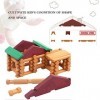 Ensemble de briques en bois, construction en rondins, construction, apprentissage, jouets éducatifs créatifs précoces pour en