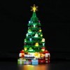 Jeu De Lumières pour larbre de Noël Modèle en Blocs De Construction - Kit De Lumière A LED Compatible avec Lego 40338 Ne F