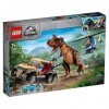 LEGO 76941 Jurassic World La Chasse du Carnotaurus, Dinosaure Jouet, avec Hélicoptère et Voiture, Dino à Construire, Garçons 