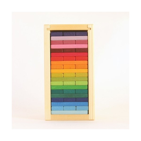 NIC- Building slats Tower 60 Parts Jeux de Construction, 523300, Multicolore