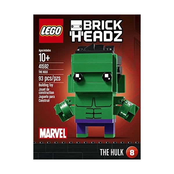 LEGO Brickheadz Le kit de Construction Hulk 41592