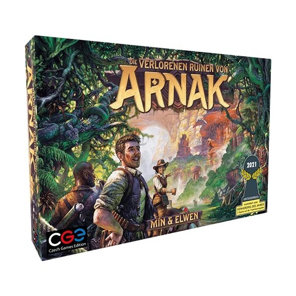 Heidelberger Spieleverlag-Les ruines perdues du Jeu de Base Arnak société, CZ115, Multicolore