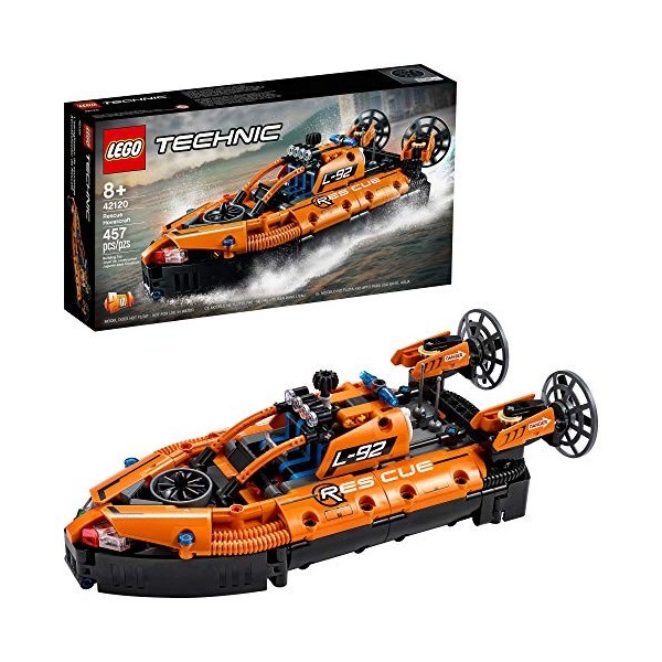 LEGO Technic 42120 - Aéroglisseur de Sauvetage 2-en-1 457 pièces Neuf 2021