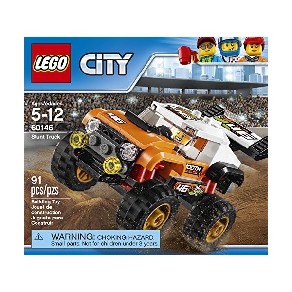 LEGO City Great Vehicles Orange Stunt Truck 60146 Building Kit