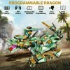 Sillbird Dragon Robot Kit de construction avec télécommande et application pour enfants âgés de 8 à 12 à 16 ans, cadeau dann