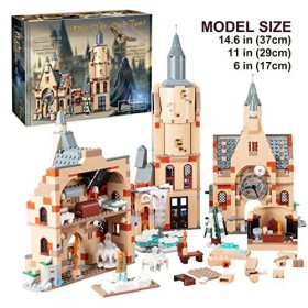 Under the Baubles Harry Clock Tower and Great Hall Castle 871 pièces , construire et jouer Dumbledore Office Building Toy Se