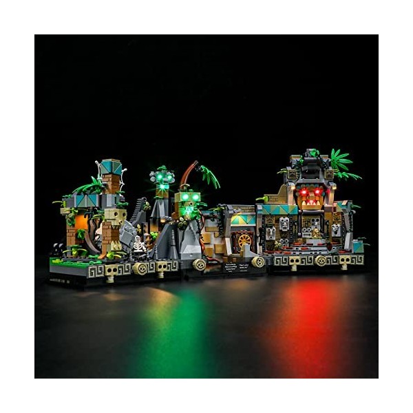 BRIKSMAX Kit d’éclairage à LED pour Lego Disney Le Temple de l’Idole en Or - Compatible with Lego 77015 Blocs de Construction