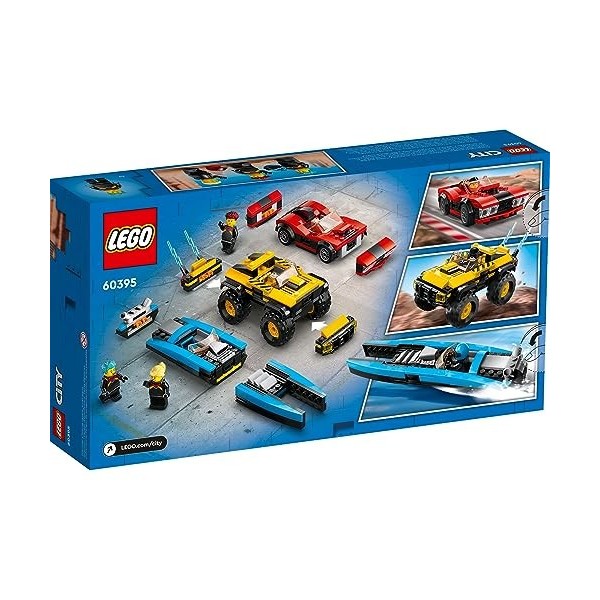 LEGO® City 60395 Ensemble de véhicules de course