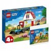 Lego City 30590 Set : ferme avec animaux et tracteur jouet avec remorque 60346 + jardin de ferme avec épouvantail