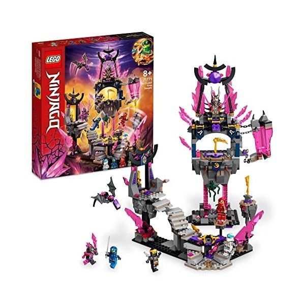 LEGO 71771 Ninjago Le Temple du Roi de Cristal, Ensemble avec Minifigurines Inédites de Cole, Zane, Kai et Jay, Jouet pour En