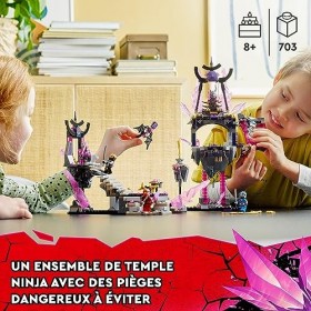 LEGO 71771 Ninjago Le Temple du Roi de Cristal, Ensemble avec Minifigurines Inédites de Cole, Zane, Kai et Jay, Jouet pour En
