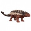 Jurassic World Figurine articulée et sonore d’Ankylosaurus Attaque Rugissante 33 cm avec code ADN caché et scannable, à Col