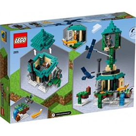 LEGO 21173 Minecraft La Tour du Ciel Jouet pour Garçons et Filles avec Figurines de Pilote, Chat et 2 Phantoms Volants