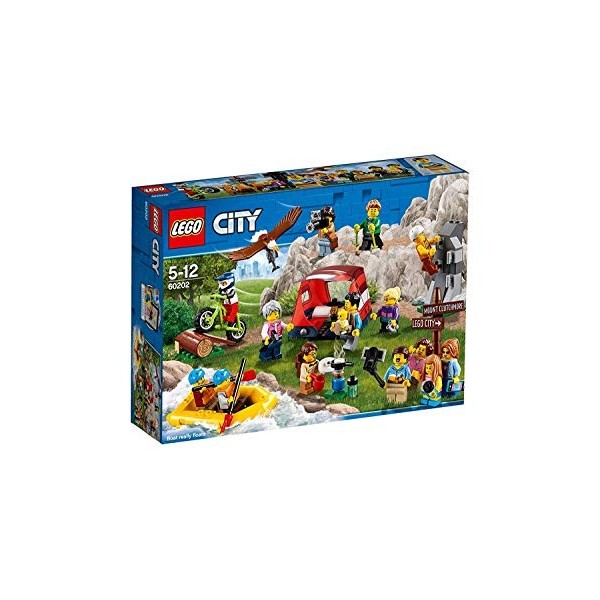 LEGO 60202 City Town Ensemble de Figurines - Les Aventures en Plein air