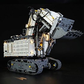 Jeu De Lumières pour Technic La Pelleteuse Liebherr R 9800 Modèle en Blocs De Construction - Kit De Lumière A LED Compatibl