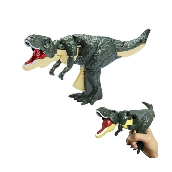 XPJBKC Jeux Dinosaures, BiteFury The T-Rex Dinosaur, The T-Rex Fun, Trigger Fun Interactive Dinosaur Grabber Toy, Squeeze Tri