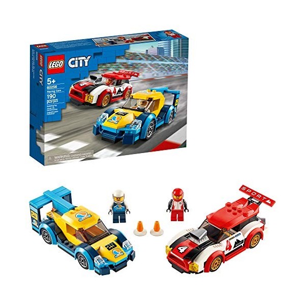 LEGO City Racing Cars 60256 Fun, Buildable Toy for Kids, New 2020 190 Pieces 