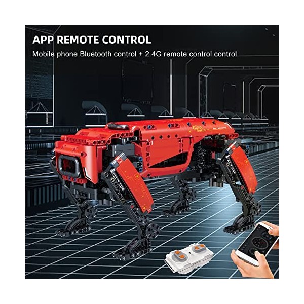 Mould King 15067 Technique Chien mécanique modèle de Blocs de Construction, 936 pièces Robot télécommandé Chien Jouet pour Ad