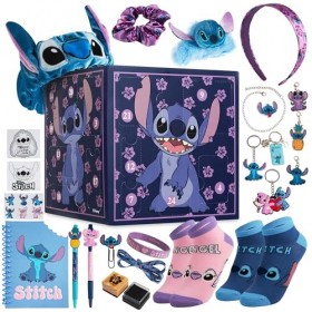 Disney Calendrier de lAvent Stitch 2023 Papeterie Jouet Accessoires Stickers Enfant Lilo et Stitch Kids Advent Calendar Vio