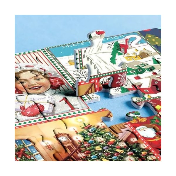 Calendrier de lAvent de Noël 2023, puzzle de 1000 pièces, cadeau de Noël, puzzle de Noël, boîtes aveugles