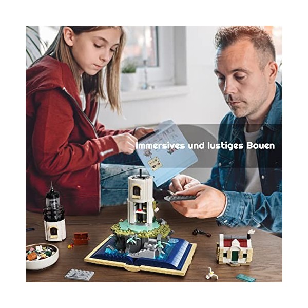 barweer Architecture Phare - Briques de serrage modulaires - Cadeau de collection Ideas - Cadeau pour adultes et enfants - Co
