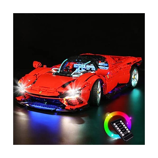 Kit déclairage LED pour Lego Ferrari Daytona SP3 Lego 42143 Lego Technic Ferrari Daytona SP3 – Kit de lumières uniquement, p