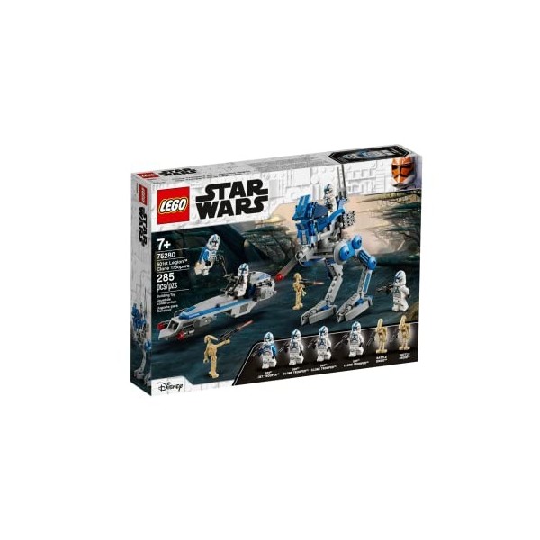 LEGO 75280 Star Wars 501st Legion Clone Troopers.Set for Action-Packed Battles 285 Pieces 