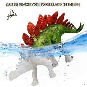 6 Pièces Modèles de Dinosaures, Jouet Dinosaure, Kit de Peinture Dinosaures Artisanat de Dinosaures à Peindre Coffret Loisir 