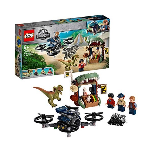 LEGO® - Dilophosaure en liberté Jurassic World Jeux de Construction, 75934, Multicolore
