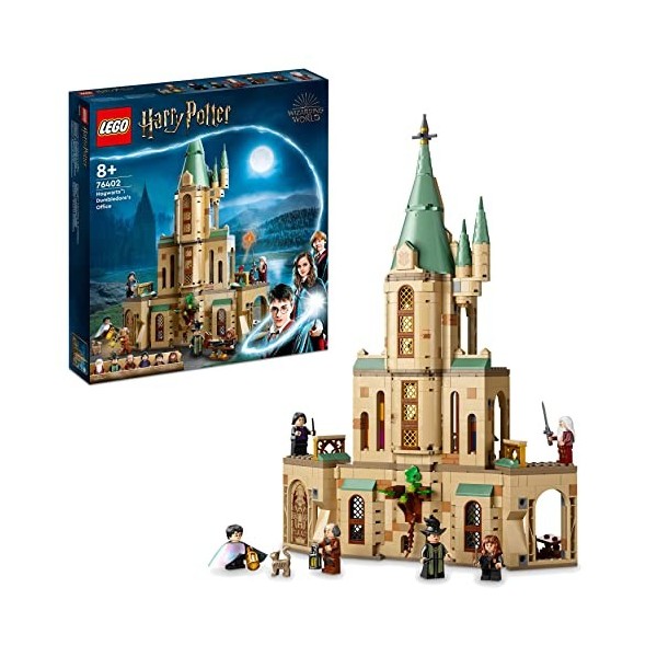 LEGO 76402 Harry Potter Poudlard : Le Bureau de Dumbledore, Jouet de Château et Minifigurines avec Le Choixpeau et lÉpée de 