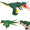 Vibbang Tyrannosaure Rex Dinosaure Jouet avec Bite Roar Sounds, Réalistes Figurine Dinosaure Jouets Tête et Queue Remuant, Am