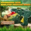 Vibbang Tyrannosaure Rex Dinosaure Jouet avec Bite Roar Sounds, Réalistes Figurine Dinosaure Jouets Tête et Queue Remuant, Am