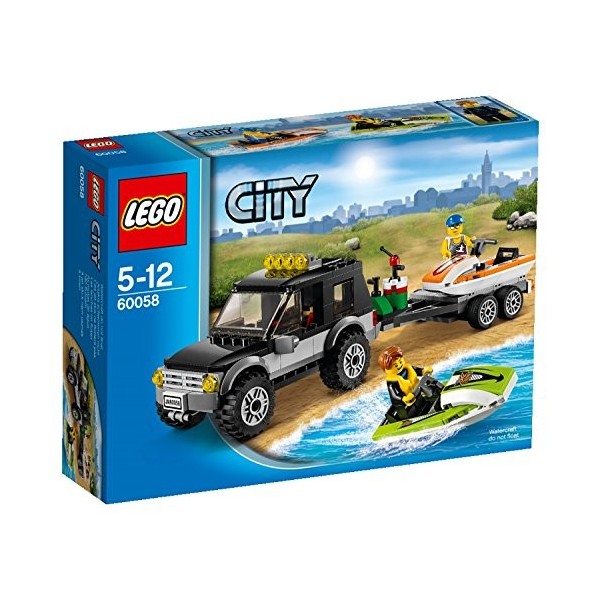 LEGO City - 60058 - Jeu De Construction - Le 4x4 De Transport des Jet-Skis