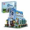 Addshiny Street Botanical Garden Building Blocks Kits Street View House avec lumières LED Jeu de Construction Jouets pour Enf