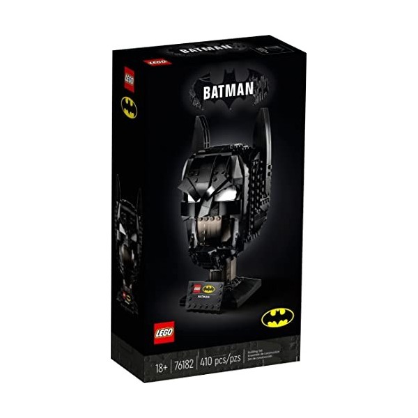LEGO 76182 Super Heroes Le Masque de Batman, Kit de Construction, Casque, Super-héro, Décoration, Gotham City, Collection, Id