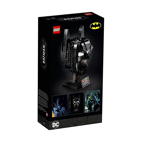 LEGO 76182 Super Heroes Le Masque de Batman, Kit de Construction, Casque, Super-héro, Décoration, Gotham City, Collection, Id