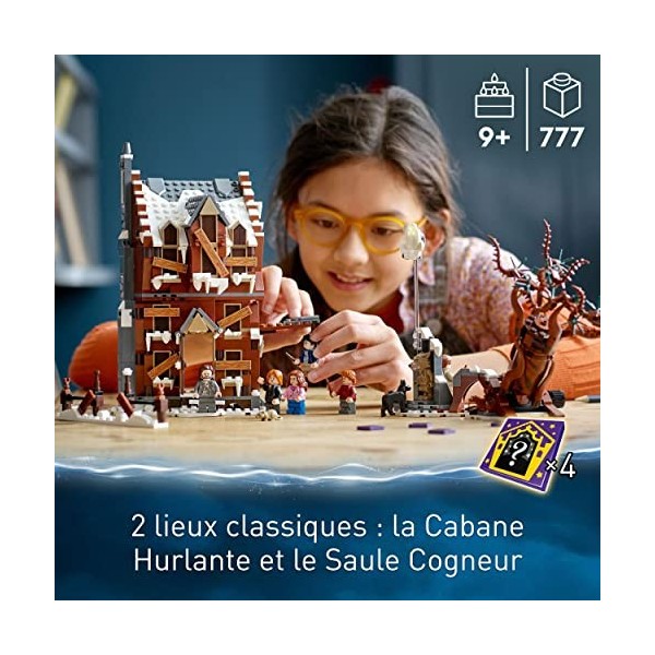 LEGO 76407 Harry Potter La Cabane Hurlante Et Le Saule Cogneur, Jouet sur Prisonnier DAzkaban, Set pour Enfants De 9 Ans, Id