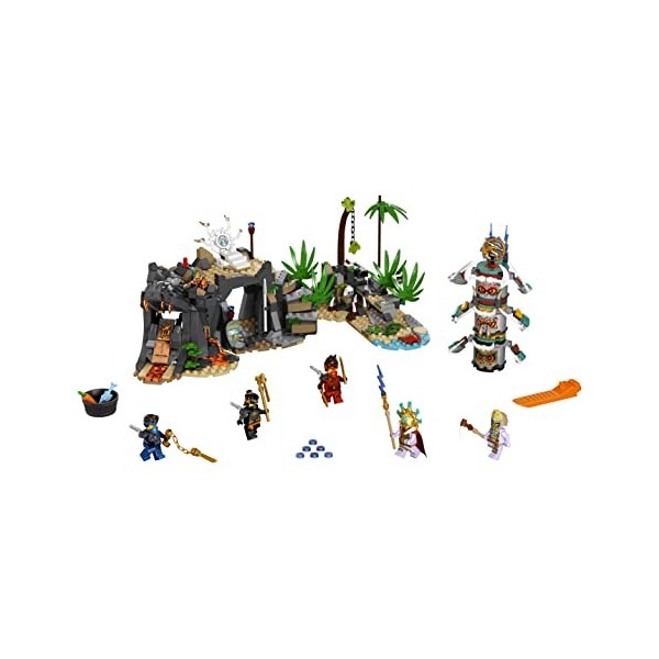 LEGO 71747 Ninjago Le Village des Gardiens avec Les Minifigurines Ninja Cole, Jay et Kai, Enfant de 8 Ans et +